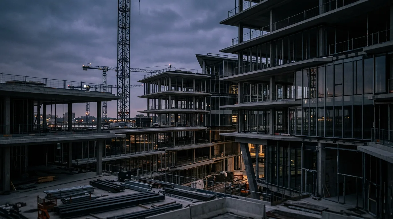 ANGULARIS entwickelt neues Büroensemble im Münchner Central Business District – KI-generiertes Symbolbild
