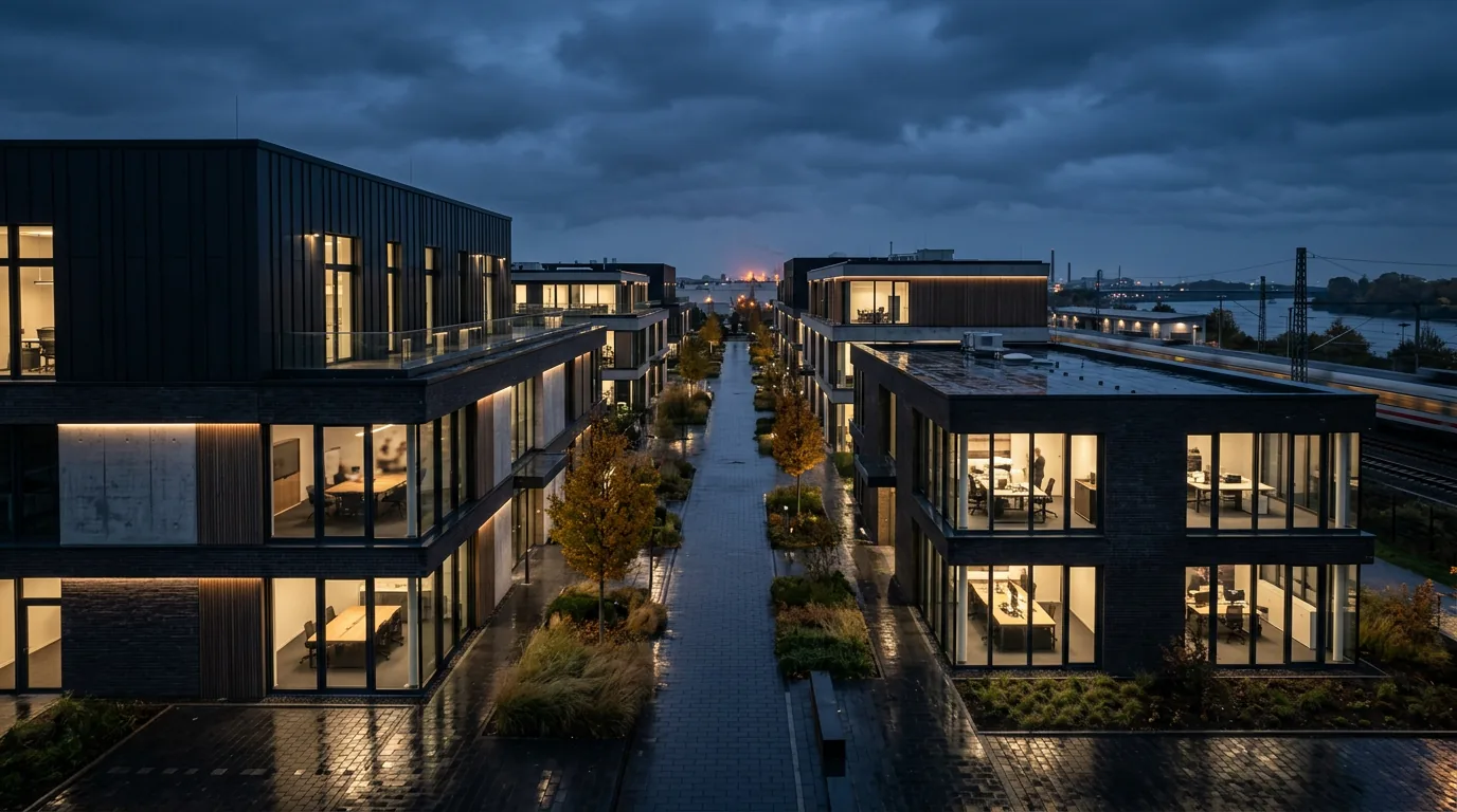 Aurelis Real Estate realisiert Unternehmerpark in Köln-Porz – KI-generiertes Symbolbild
