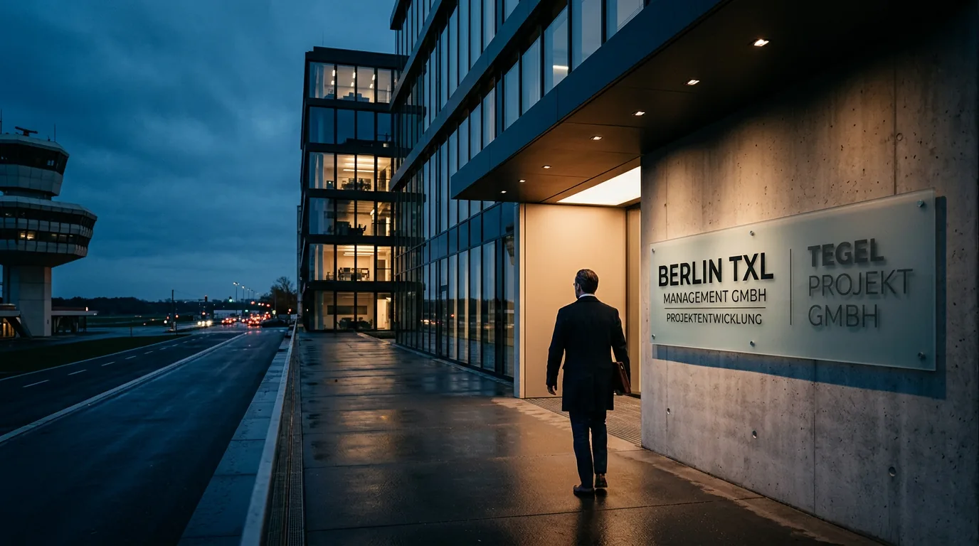 Tegel Projekt GmbH firmiert um in Berlin TXL Management GmbH – KI-generiertes Symbolbild