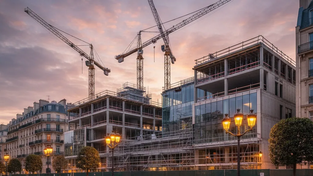 Beginn des Rückbaus für das Projekt Holzmarktstraße 51 in Berlin – KI-generiertes Symbolbild