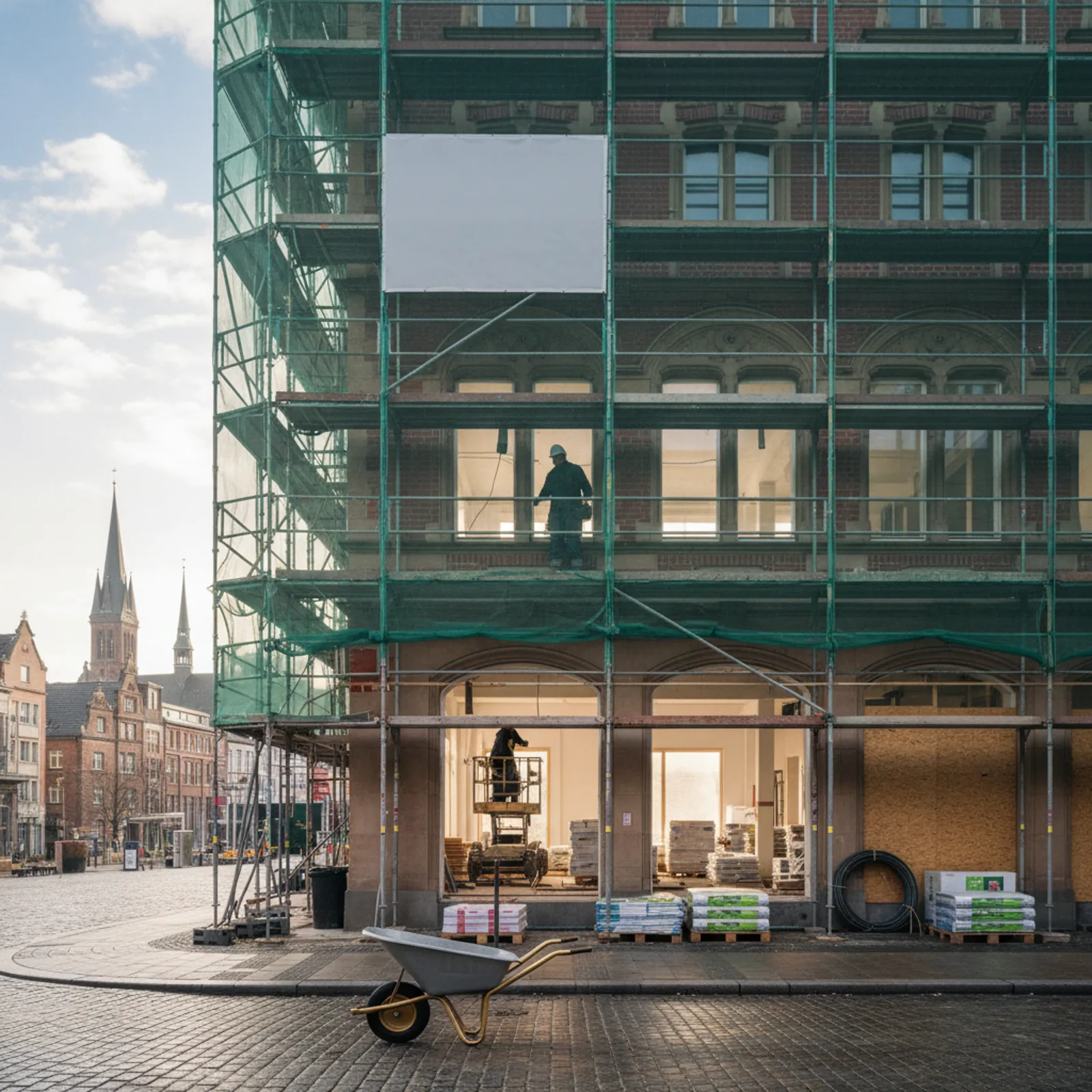 bona’me startet Innenausbau im Kontorhaus am Markt in Bremen – KI-generiertes Symbolbild