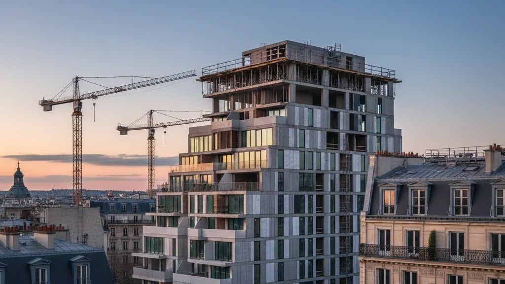 Instone Real Estate startet Vertrieb für Wohnprojekt Claire im Frankfurter Schönhof-Viertel – KI-generiertes Symbolbild