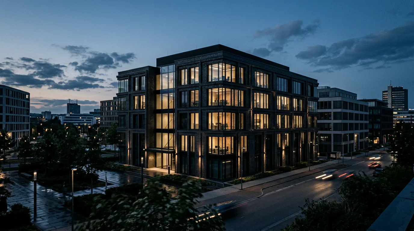 CLS Holdings veräußert Büroimmobilie „The Brix“ in Essen – KI-generiertes Symbolbild
