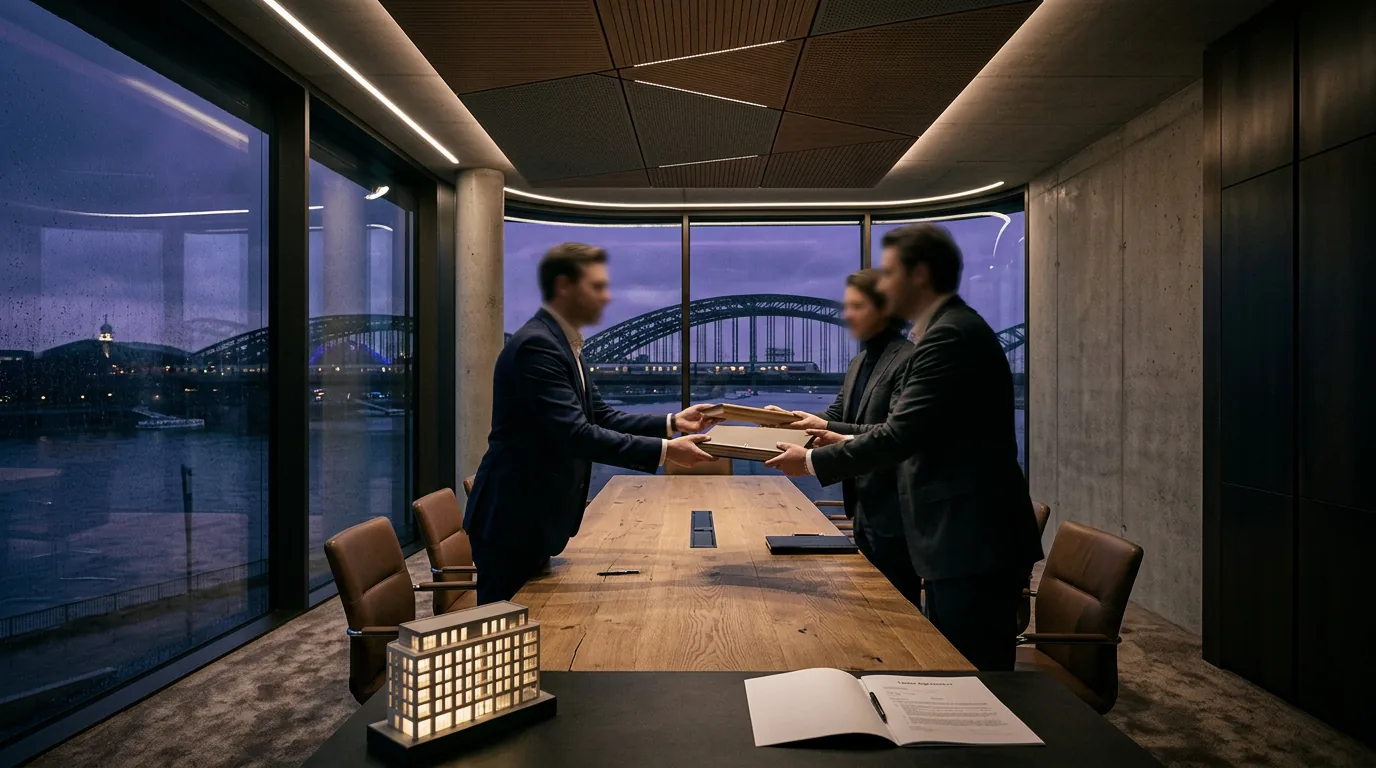 Colliers vermittelt umfangreiche Büro- und Filialflächen im Dominium Köln an die Deutsche Bank – KI-generiertes Symbolbild