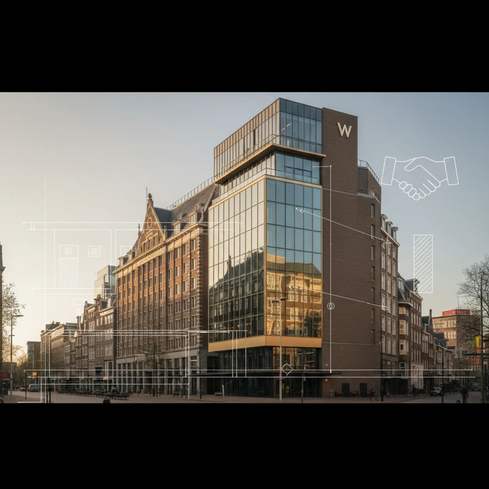 Deka Immobilien schließt neuen Mietvertrag für das W Amsterdam mit Corendon Hotels & Resorts ab – KI-generiertes Symbolbild