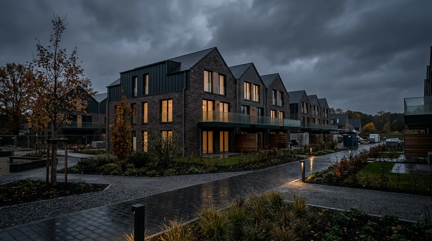 Deutsche Reihenhaus AG realisiert erstes Projekt in Winsen an der Luhe – KI-generiertes Symbolbild