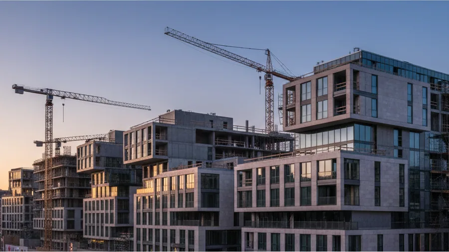 Deutsche Reihenhaus AG entwickelt drittes Projekt in Frankfurt am Main – KI-generiertes Symbolbild