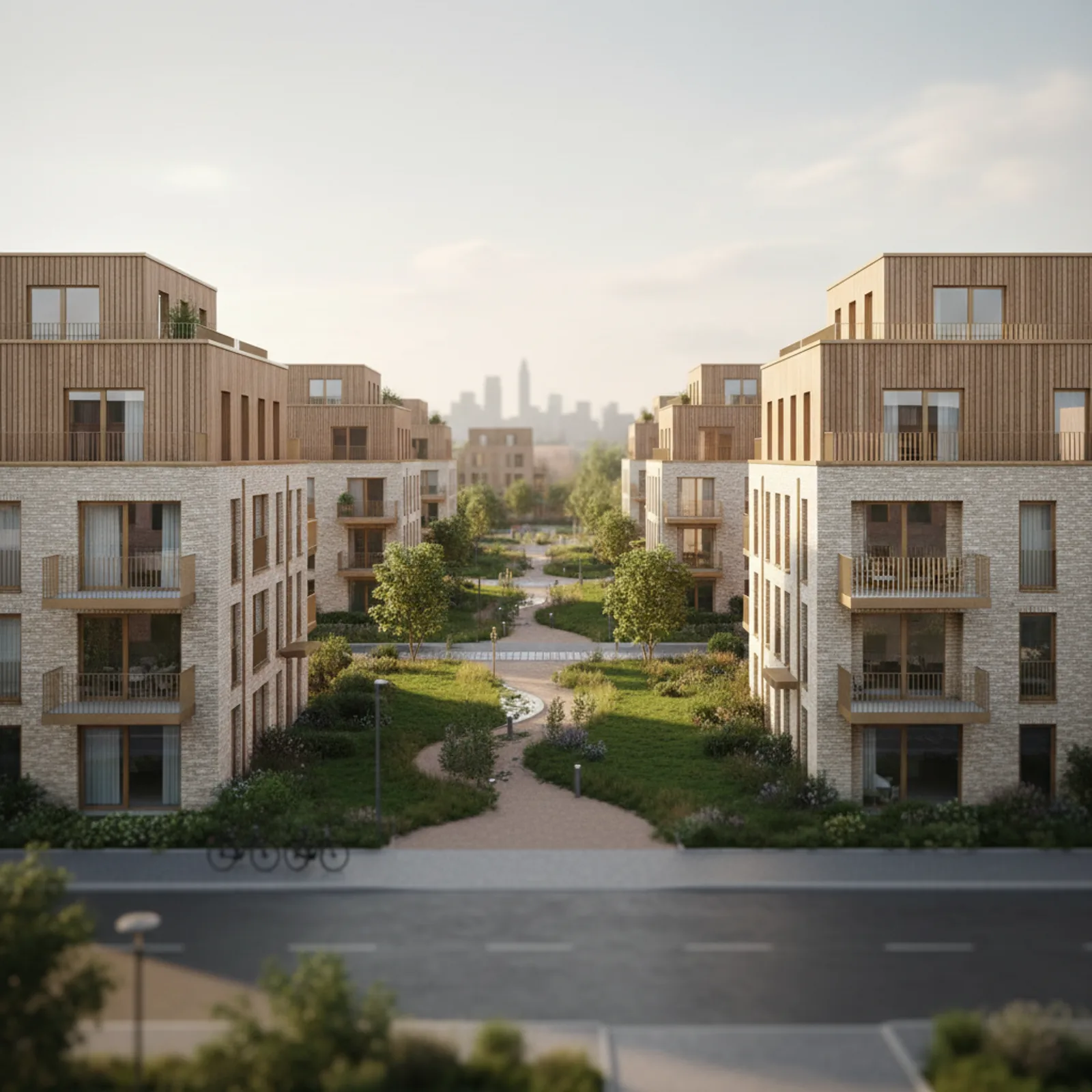 Deutsche Reihenhaus AG realisiert Wohnpark Mittelallee in Wustermark – KI-generiertes Symbolbild