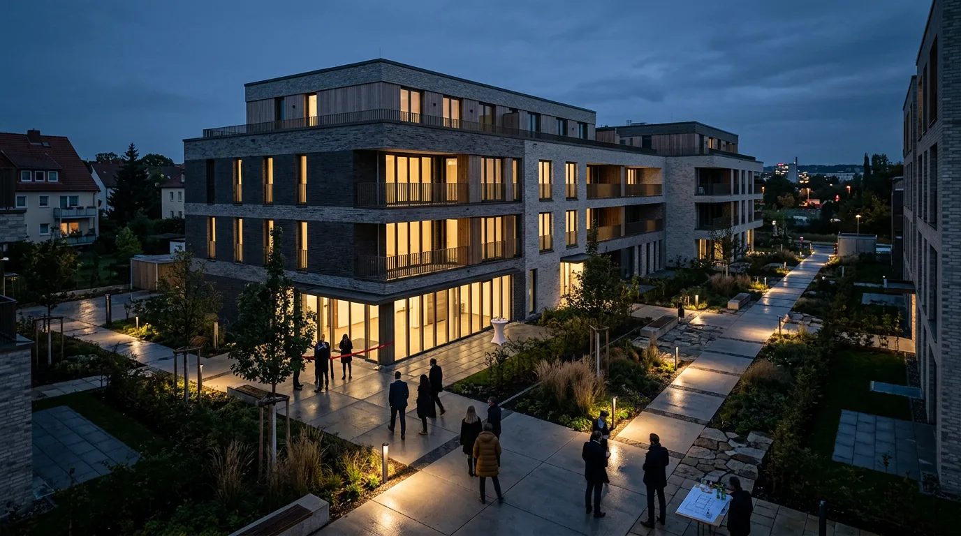 QUARTERBACK Immobilien AG übergibt Sozialwohnungen und Kindertagesstätte in Dresden – KI-generiertes Symbolbild