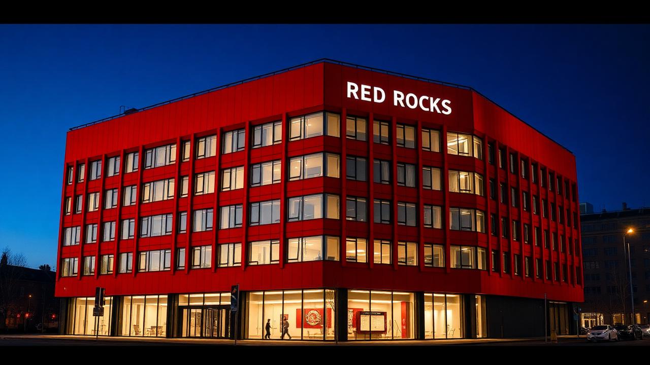 Refinanzierung des Bürogebäudes „RED ROCKS“ in Düsseldorf durch die BayernLB – KI-generiertes Symbolbild