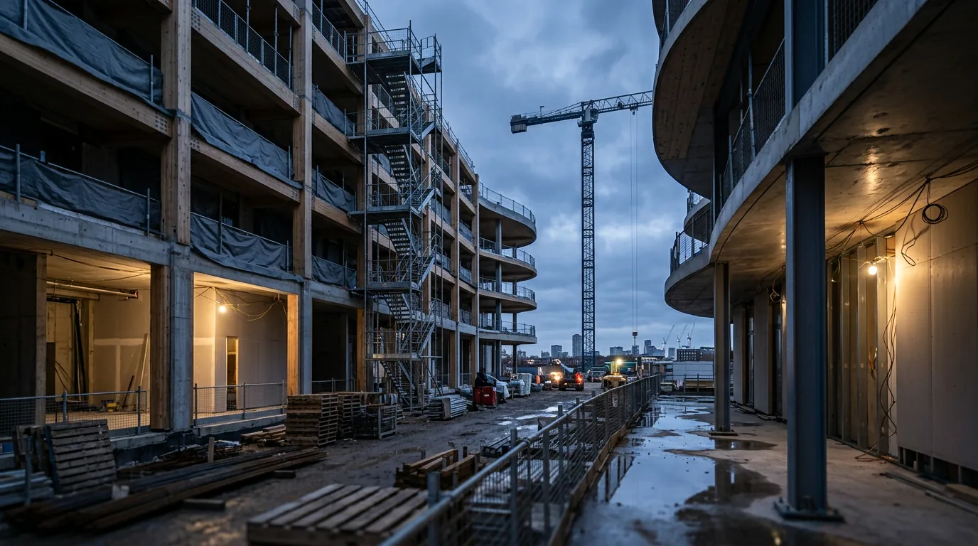 MONACO-Projekt erreicht Straßenniveau und plant Deutschlands erste Pretty-Plastic-Fassade – KI-generiertes Symbolbild