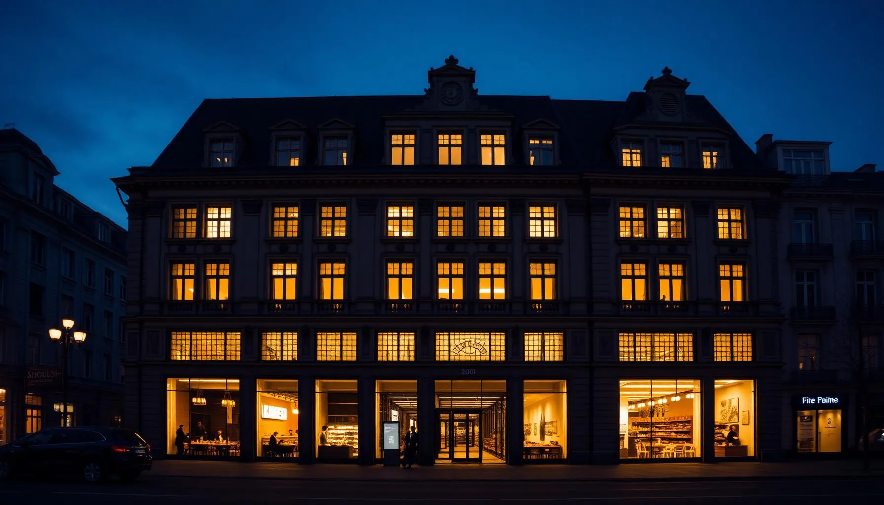 HERZOG MAX am Karlstor erreicht Vollvermietung mit Gastronomiekonzept SUPER* – KI-generiertes Symbolbild
