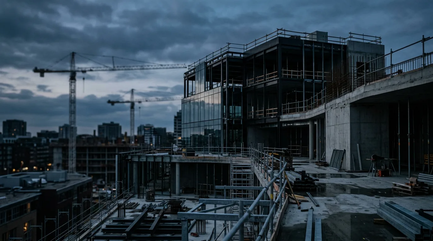 Grundsteinlegung für FairWerk Hafenwerkstätten in Hamburg: Eine zweistellige Millioneninvestition – KI-generiertes Symbolbild