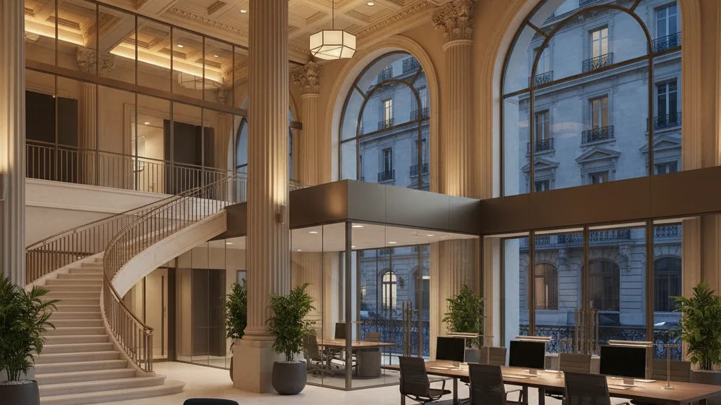 Goldbeck Facility Services übernimmt technische und infrastrukturelle Gebäudeverwaltung für Berliner Büroimmobilie der MOMENI Group – KI-generiertes Symbolbild