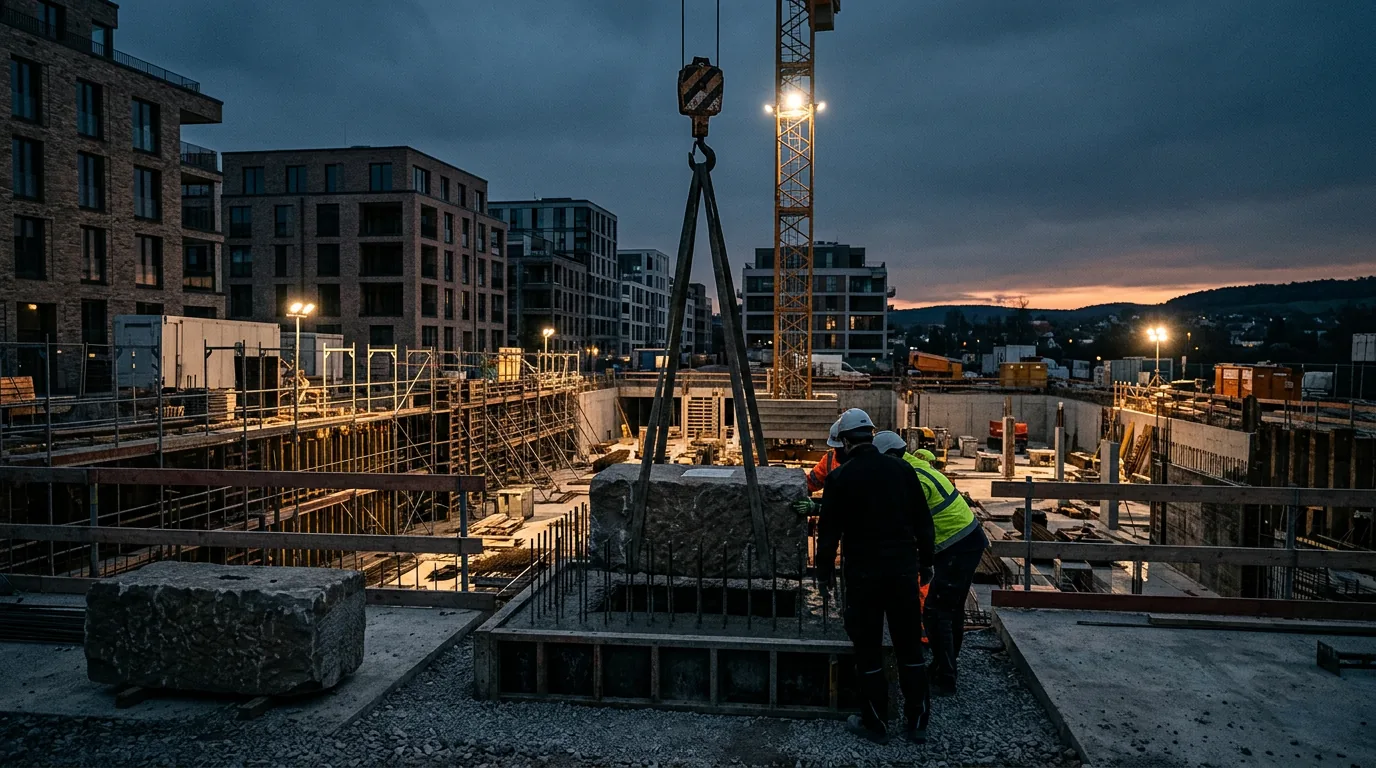 Grundsteinlegung für Instone-Wohnquartier „Kant & Gloria“ in Hofheim am Taunus erfolgt – KI-generiertes Symbolbild