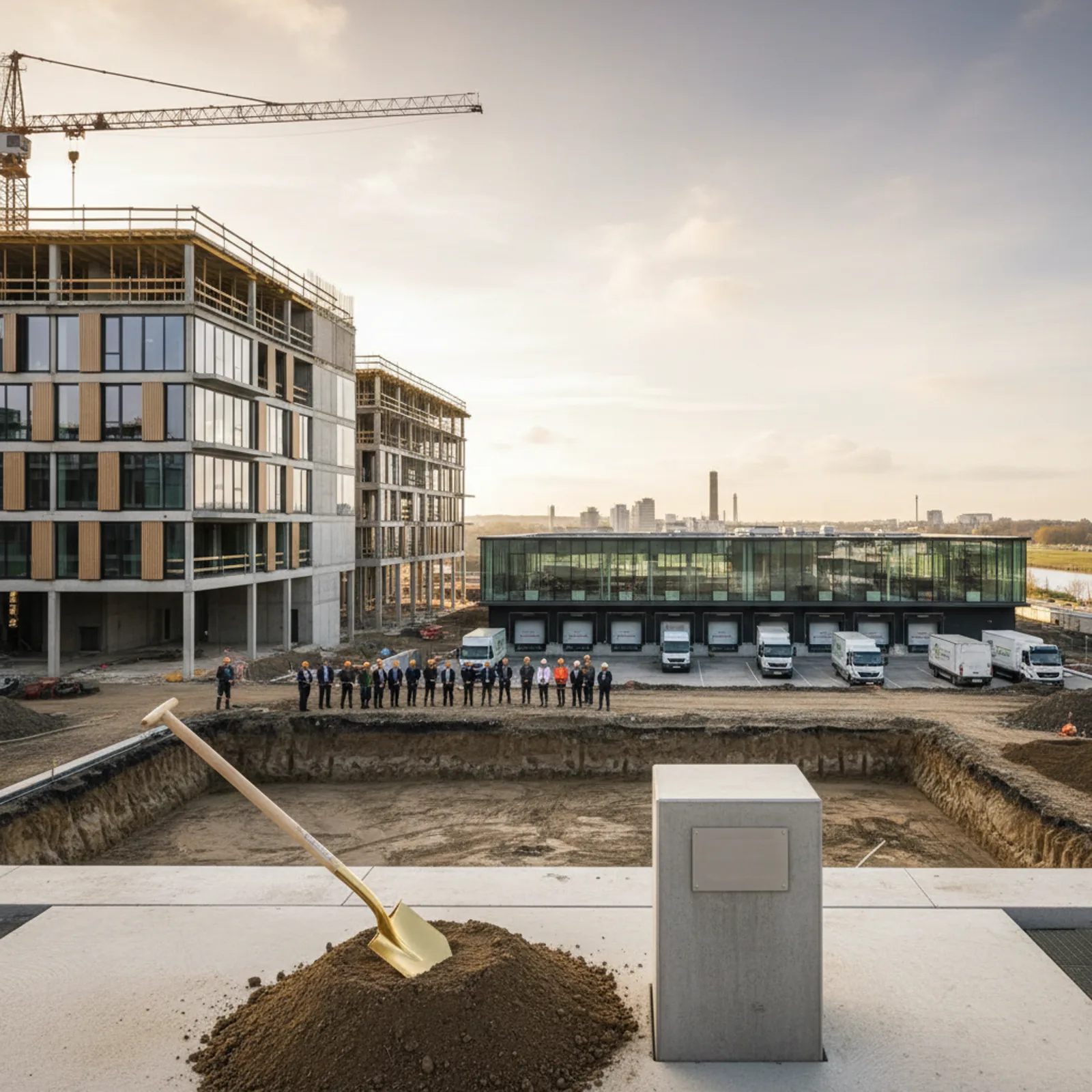 Grundsteinlegung für das Quartier „Maria-Buck“ in Bremen-Osterholz – KI-generiertes Symbolbild