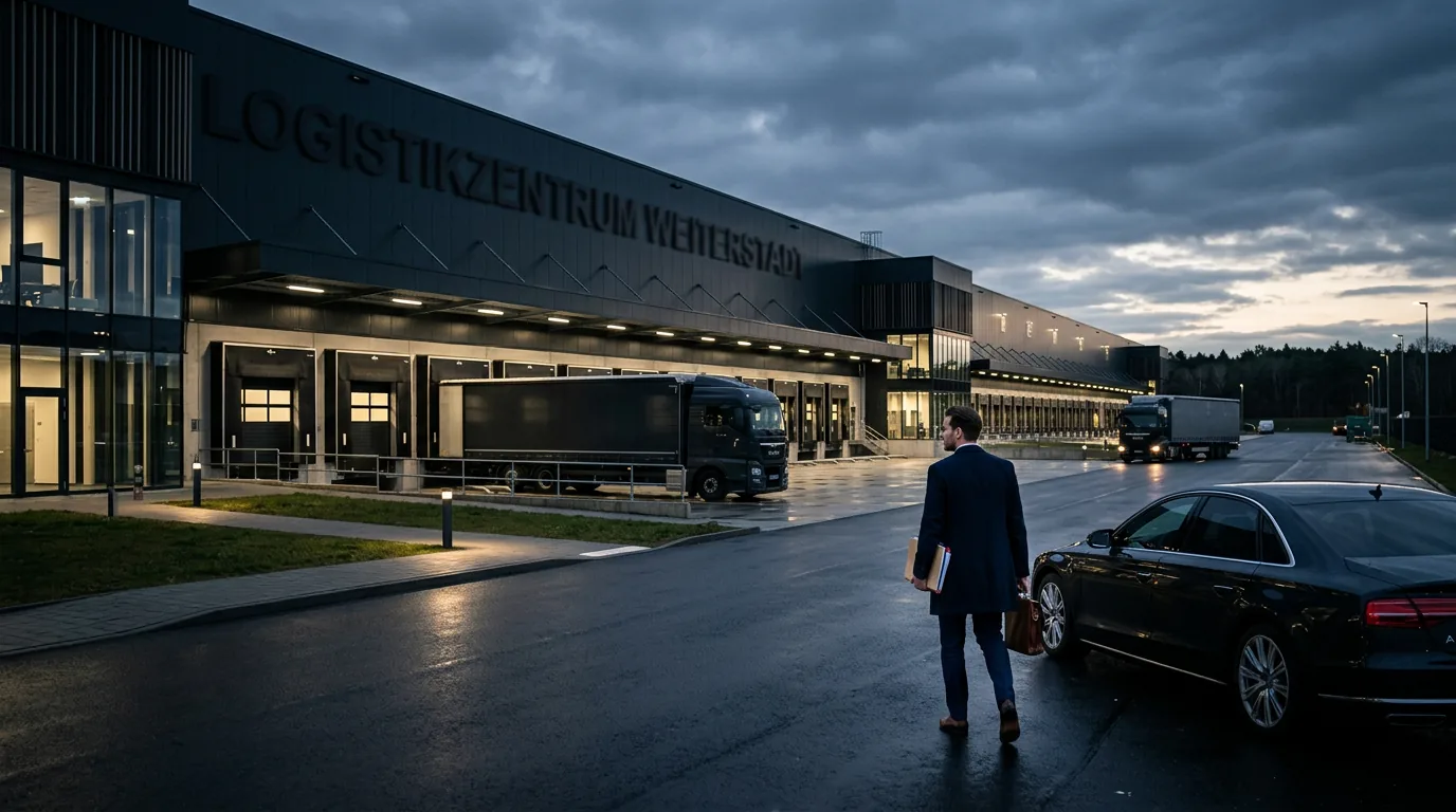 Logistikimmobilie in Weiterstadt veräußert – KI-generiertes Symbolbild
