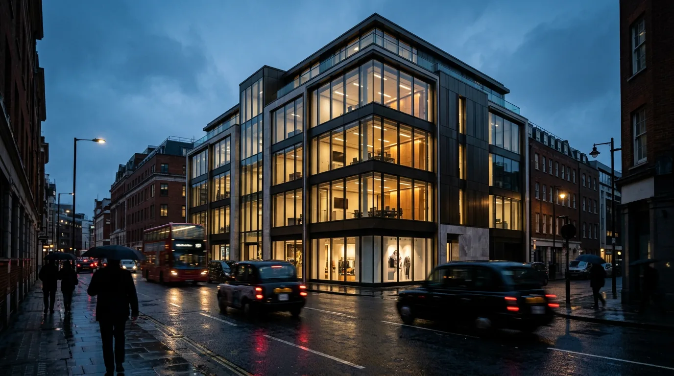 HIH Invest erwirbt Büro- und Geschäftshaus in Londoner Midtown – KI-generiertes Symbolbild
