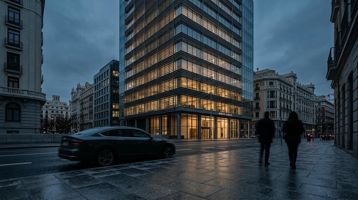 HIH Invest veräußert Bürogebäude in Madrid an spanische Privatinvestoren – KI-generiertes Symbolbild