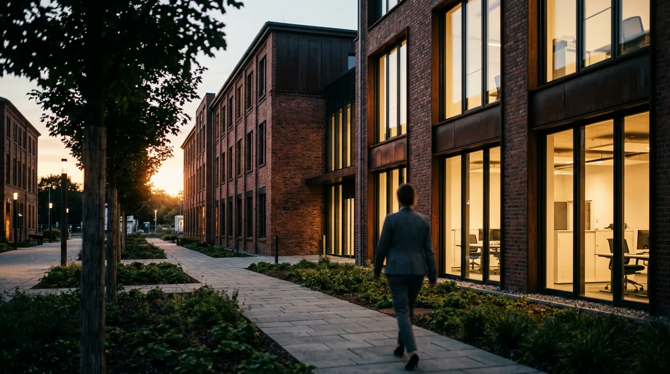 HIH Invest vermietet 3.145 Quadratmeter Bürofläche im Hanomaghof 2 in Hannover-Linden – KI-generiertes Symbolbild