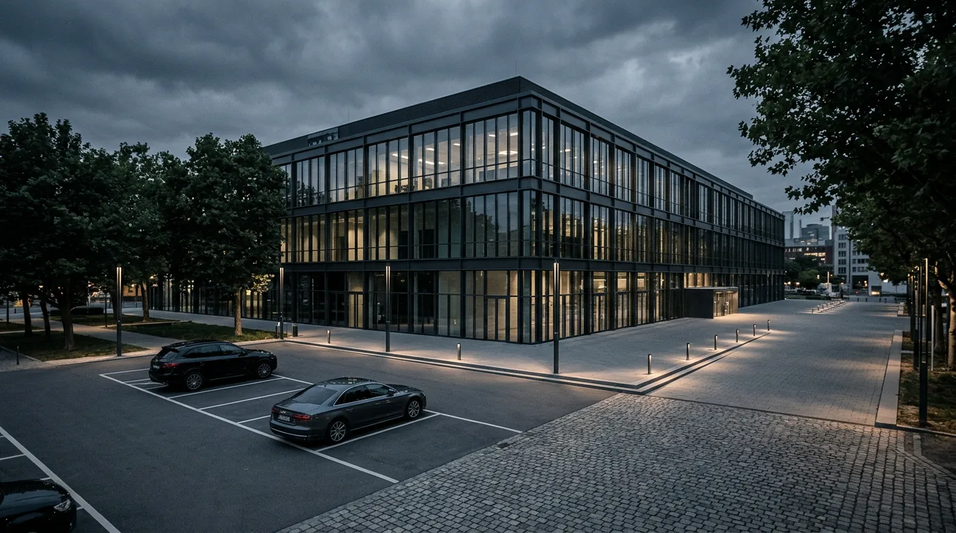 Park & Control übernimmt Parkraummanagement an der myticket Jahrhunderthalle Frankfurt – KI-generiertes Symbolbild