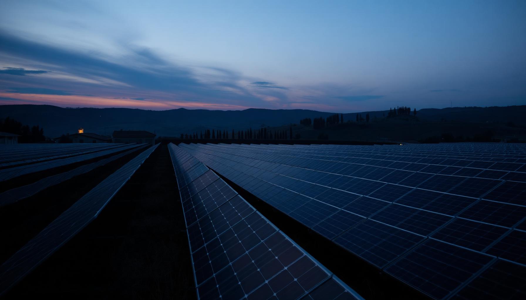 KGAL ESPF 5 veräußert Solarpark Spalletti an Altea Green Power – KI-generiertes Symbolbild