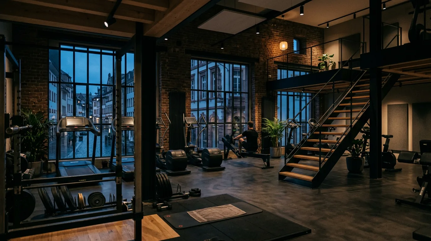 Ansiedlung von Fitness-Loft in Lörracher Innenstadtlage – KI-generiertes Symbolbild