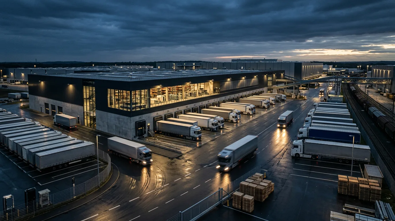 Logistikmarkt in Deutschland: Deutlicher Flächenumsatzanstieg im ersten Quartal 2026 – KI-generiertes Symbolbild