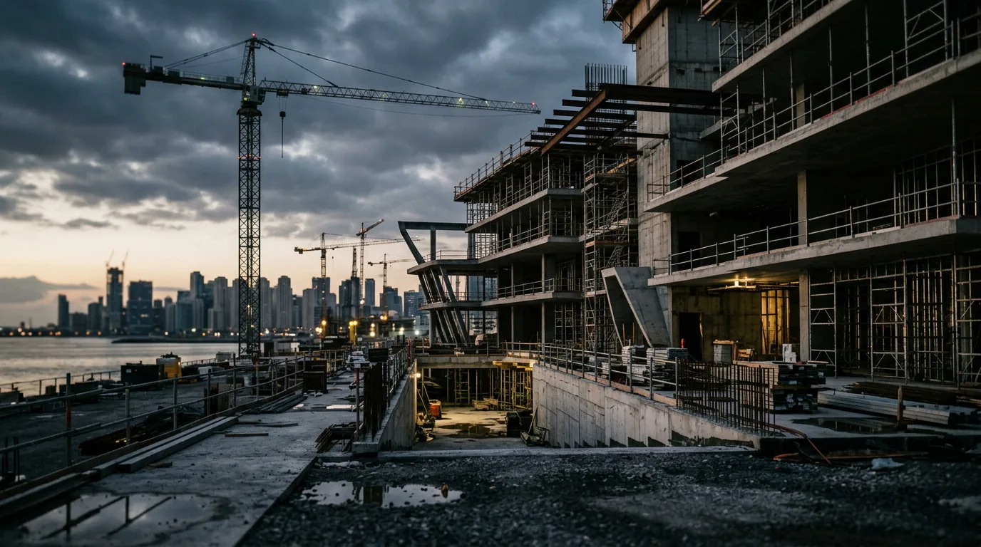 Bürohochhaus in Frankfurt Niederrad wird zu multifunktionalem Wohn- und Lebensort transformiert – KI-generiertes Symbolbild