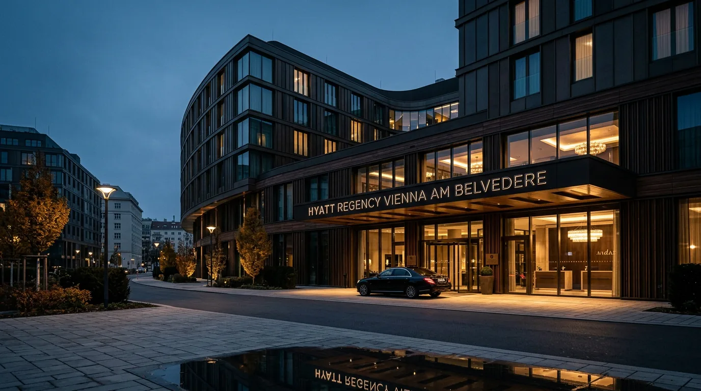 Rebranding des ehemaligen Andaz Vienna zum Hyatt Regency Vienna abgeschlossen – KI-generiertes Symbolbild