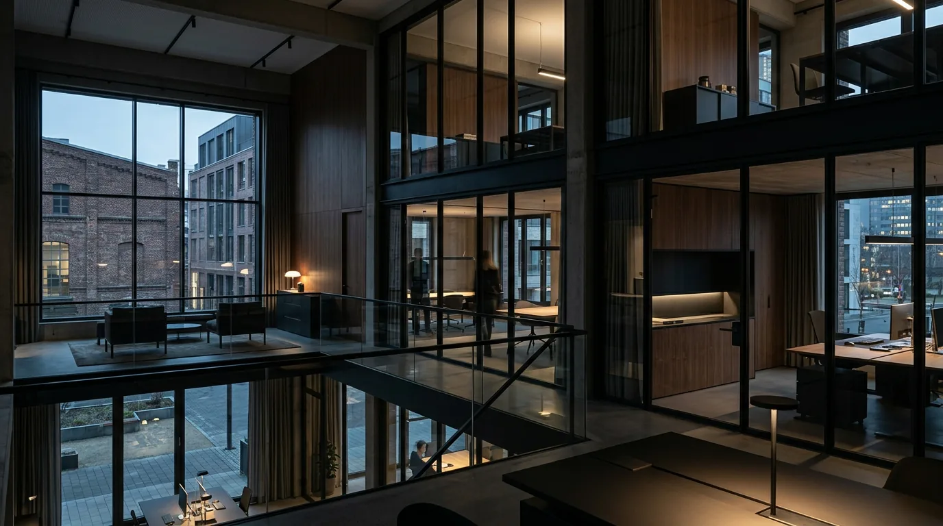 Nattmann + Bruns Architekten eröffnen neue Büroräumlichkeiten im Kölner Schanzenstraßen-Campus – KI-generiertes Symbolbild