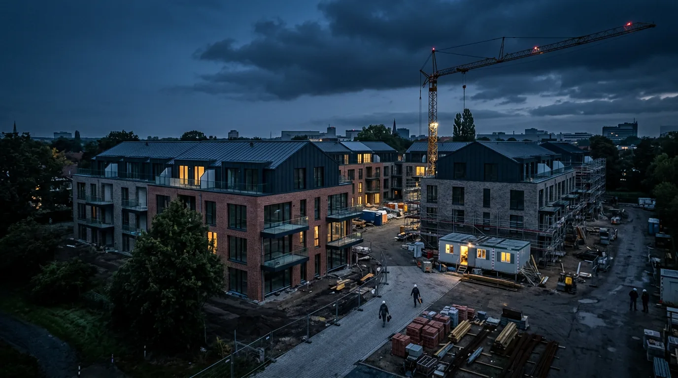Instone beginnt mit dem Vertrieb für 'Kirchröder Höfe' in Hannover – KI-generiertes Symbolbild