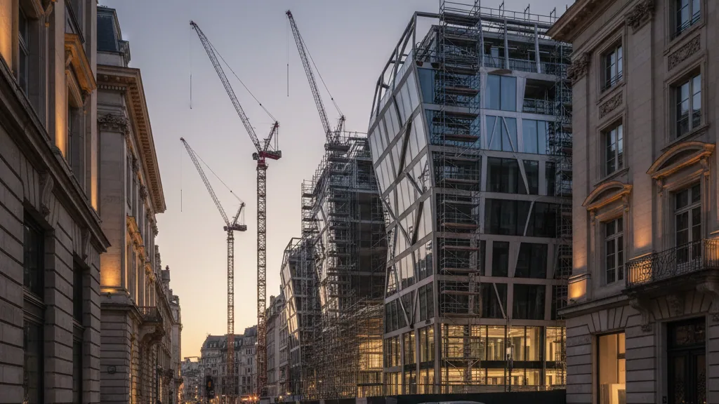 Wohnquartier Commerhof in Kaarst durch PORR Hochbau West fertiggestellt – KI-generiertes Symbolbild