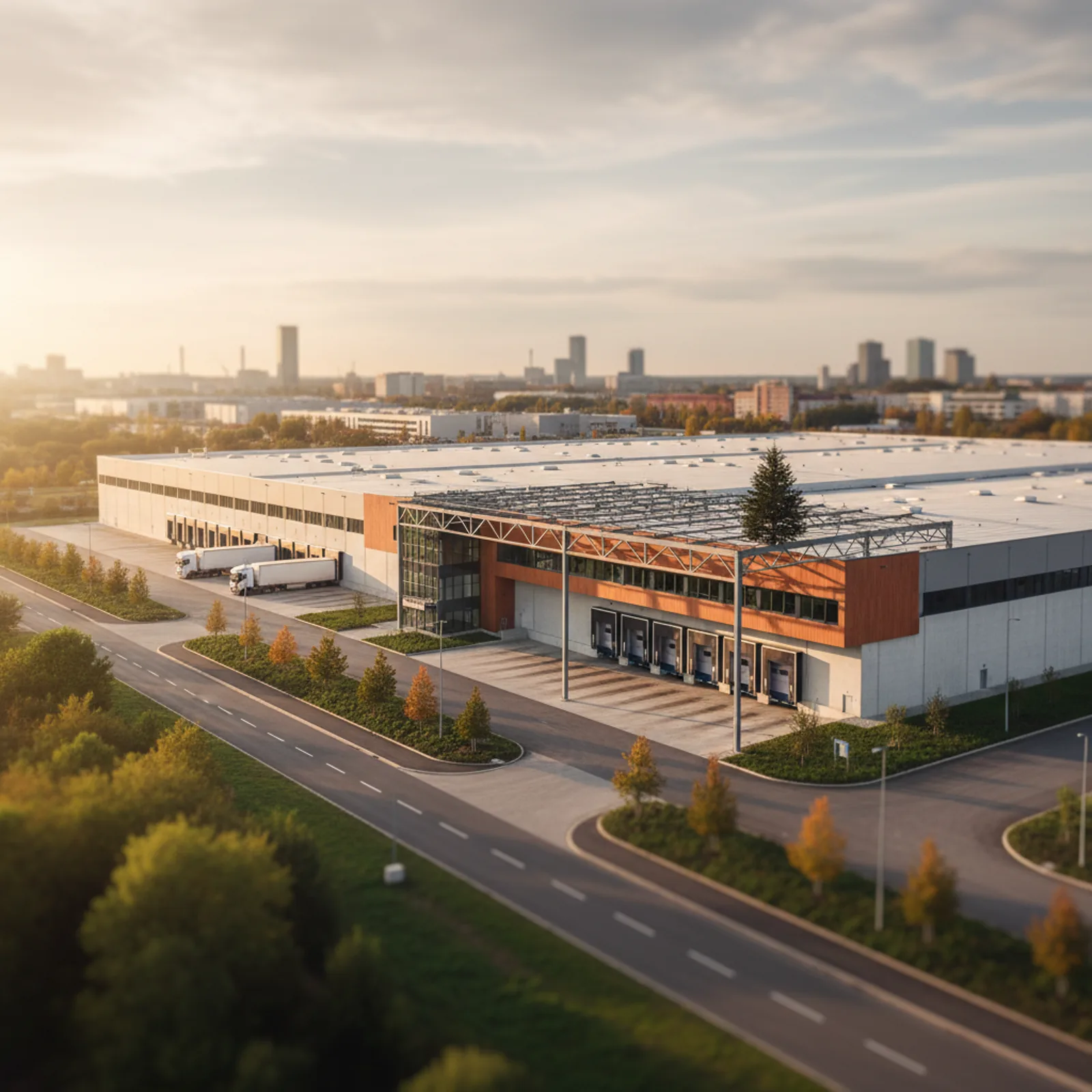 PRODAC feiert Richtfest für Ruhr Logistikpark in Castrop-Rauxel – KI-generiertes Symbolbild