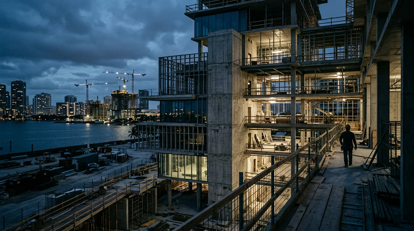 Rohbaubeginn für den Gebäudekomplex i10 auf dem iCampus im Münchner Werksviertel – KI-generiertes Symbolbild