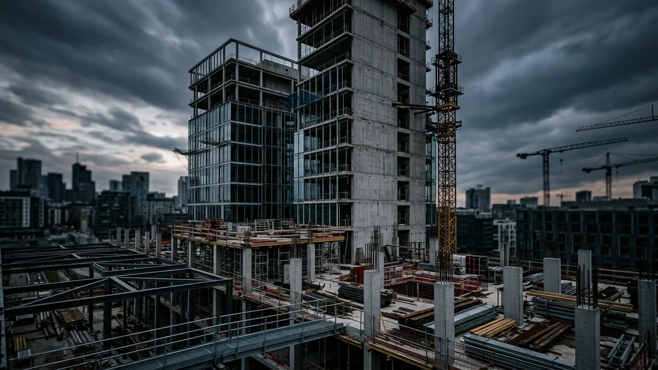 Panattoni Park Offenbach: Baustart für 10.500 Quadratmeter Gewerbefläche auf historischem Industrieareal – KI-generiertes Symbolbild