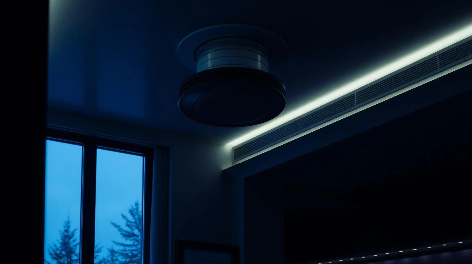 Gira präsentiert neuen Präsenzmelder Mini für KNX-Systeme in smarten Gebäuden – KI-generiertes Symbolbild