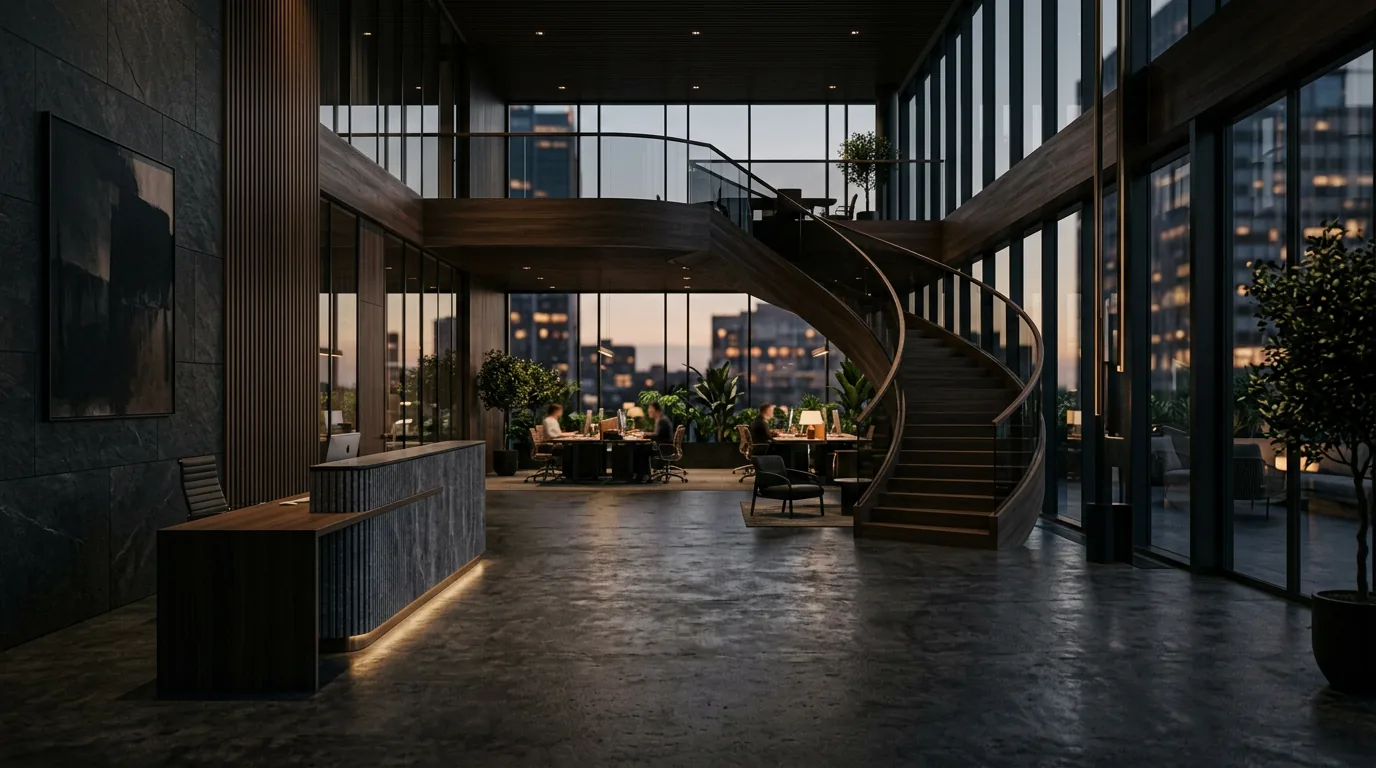 N50 in Hamburg-Hammerbrook: May & Co. vermeldet Vermietung von 8.200 m² Bürofläche – KI-generiertes Symbolbild