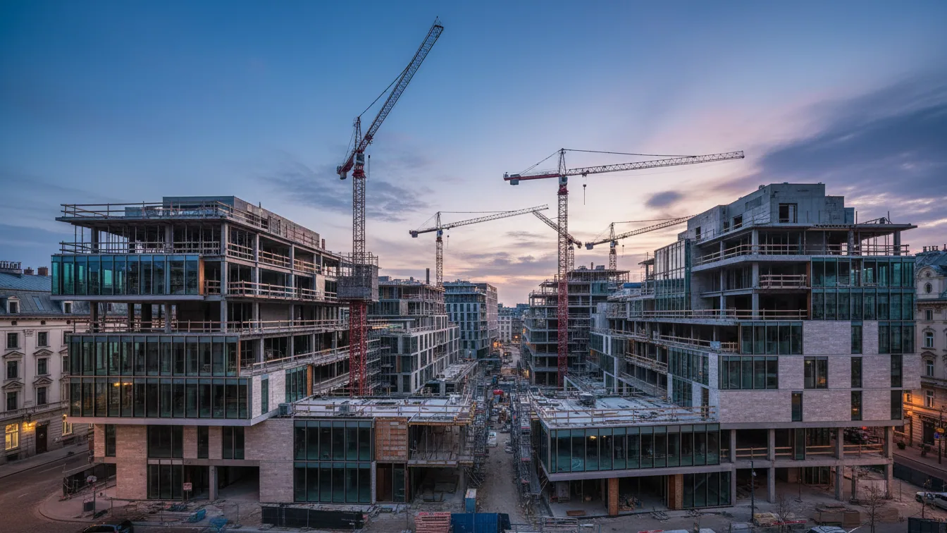 Spatenstich für das Quartiersprojekt Holzmarkt 51 in Berlin-Friedrichshain – KI-generiertes Symbolbild