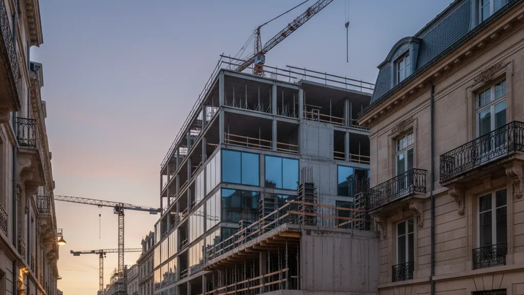 STRABAG Real Estate feiert Richtfest für das SEED in Frankfurt am Main – KI-generiertes Symbolbild