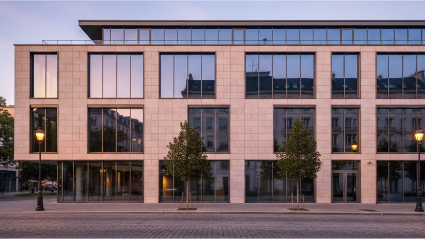 Das Atlantic Hotel Frankfurt: Eine neue Landmarke im Europaviertel – KI-generiertes Symbolbild