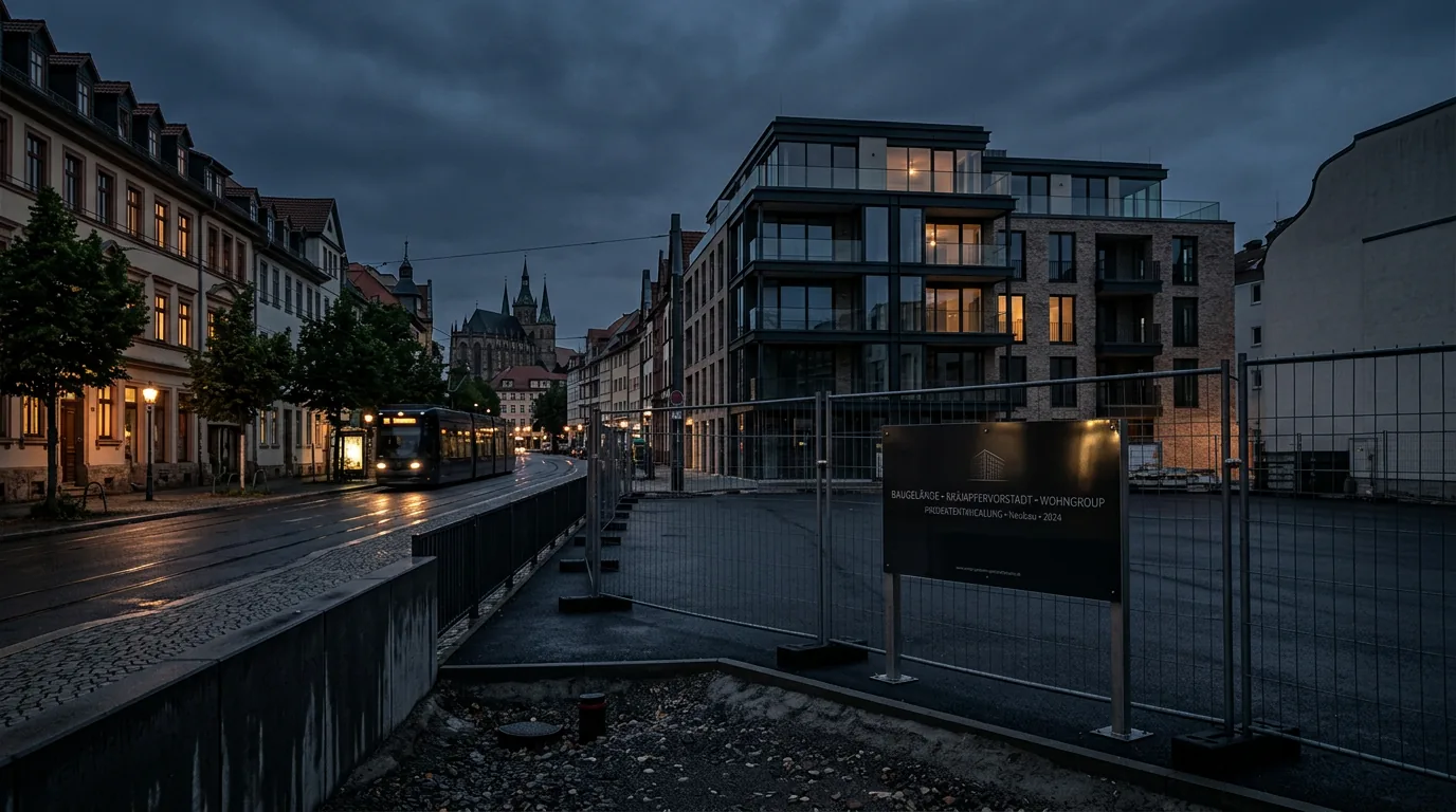WOHNGROUP erwirbt Grundstück in Erfurt für Neubauprojekt in der Krämpfervorstadt – KI-generiertes Symbolbild